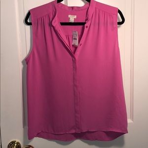 NWT J. Crew Pink Tank